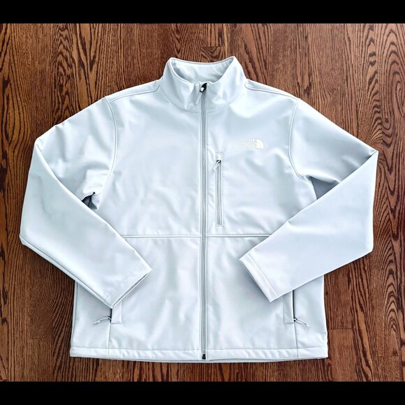 North Face Jacket Mens XL Apex Bionic High Rise Gray Softshell Full Zip - Picture 1 of 3
